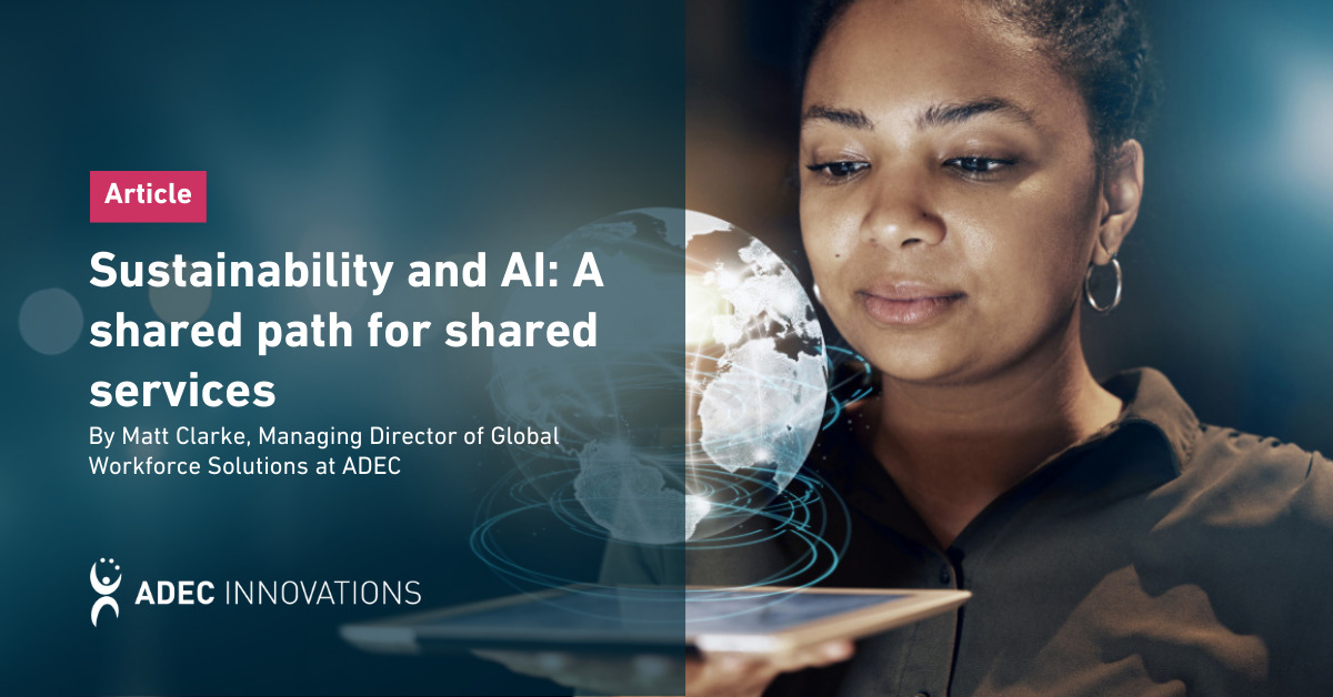 AI and Sustainability: A Shared Path for Shared Services banner